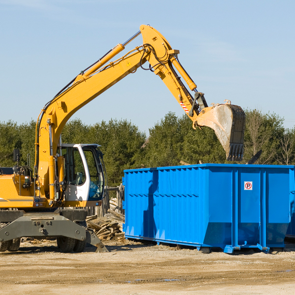 are there any restrictions on where a residential dumpster can be placed in Mount Pleasant Ohio